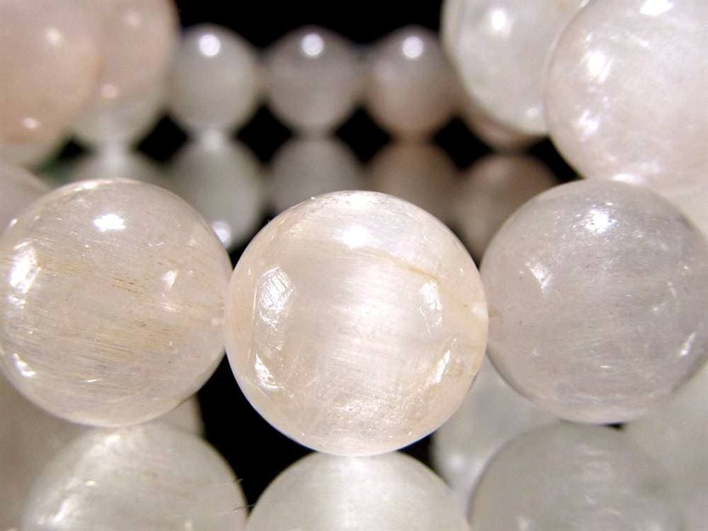 ルチルクォーツ ブレスレット キャッツアイ ホワイトルチル ラビットヘア