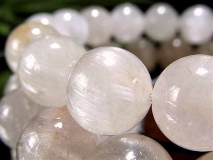 ルチルクォーツ ブレスレット キャッツアイ ホワイトルチル ラビットヘア