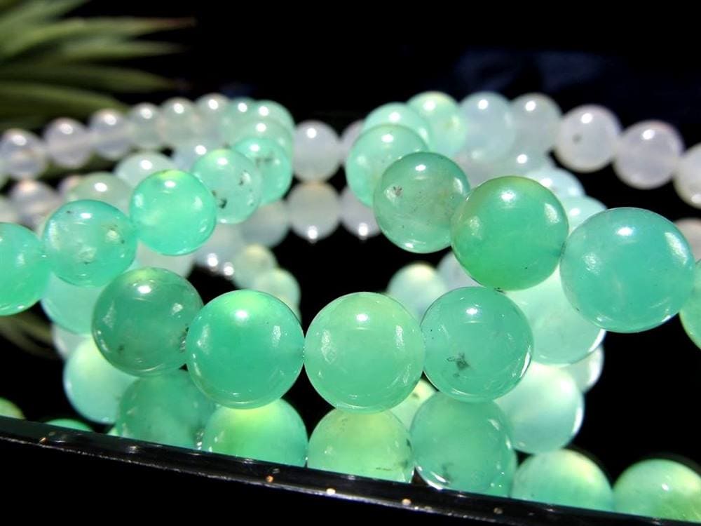 クリソプレーズ オーストラリアンジェイド ブレスレット カルセドニー 玉髄