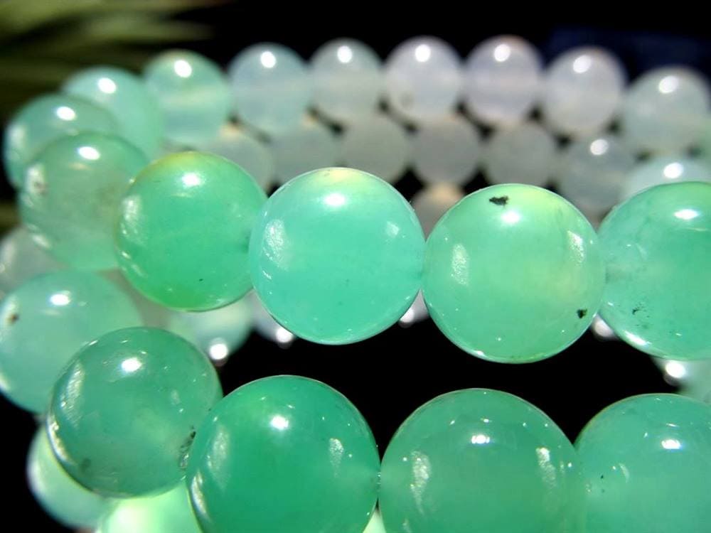 クリソプレーズ オーストラリアンジェイド ブレスレット カルセドニー 玉髄