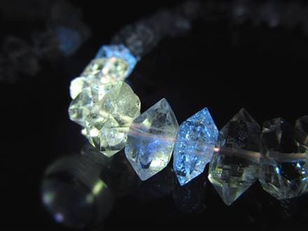 オイルインクォーツ 石油入り水晶 ブレスレット パキスタン産 ライモナイト