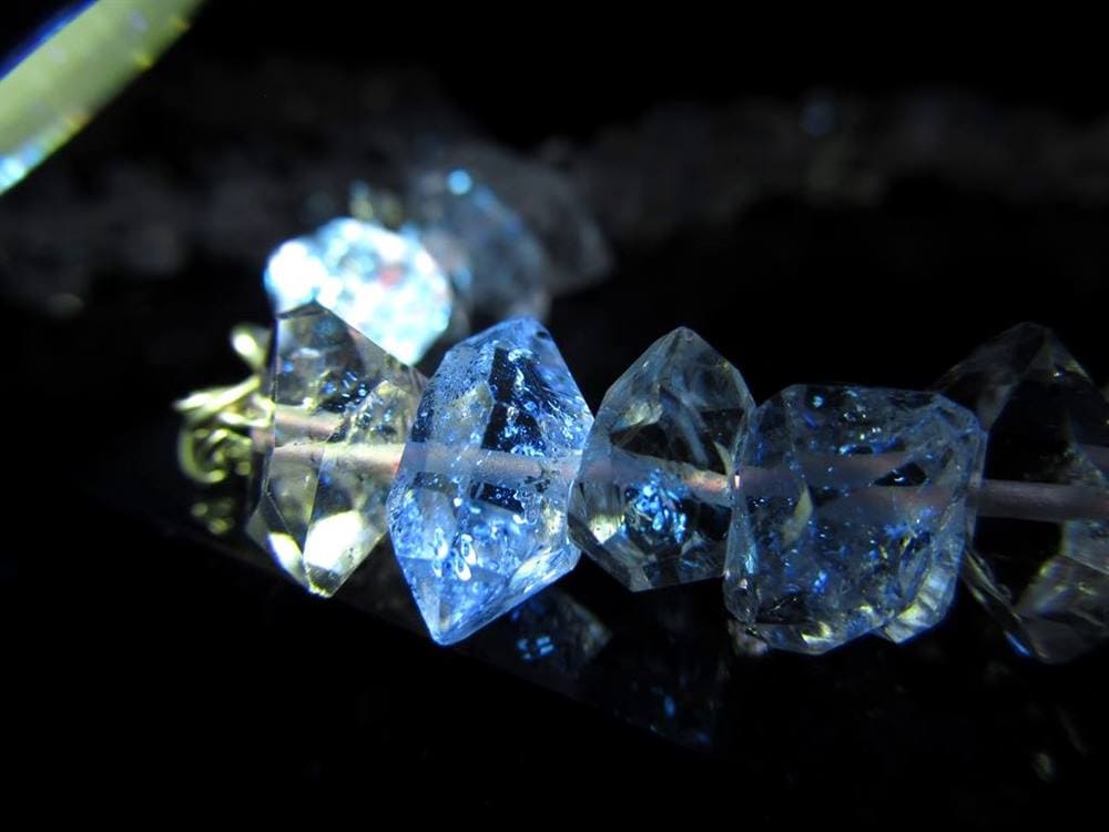 オイルインクォーツ 石油入り水晶 ブレスレット パキスタン産 ライモナイト