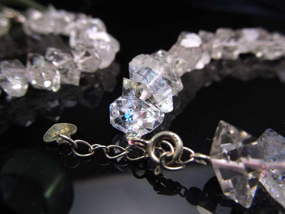 オイルインクォーツ 石油入り水晶 ブレスレット パキスタン産 ライモナイト