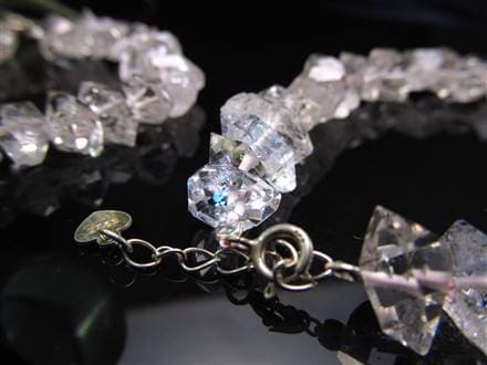 オイルインクォーツ 石油入り水晶 ブレスレット パキスタン産 ライモナイト