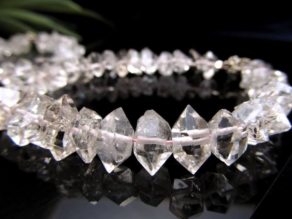 オイルインクォーツ 石油入り水晶 ブレスレット パキスタン産 ライモナイト