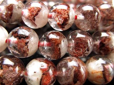 ファントムクォーツ 幻影水晶 ブレスレット レッドファントム 赤富士