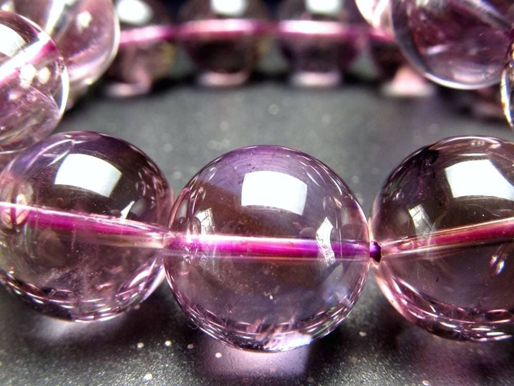 アメトリン ブレスレット 虹入り アメジスト シトリン