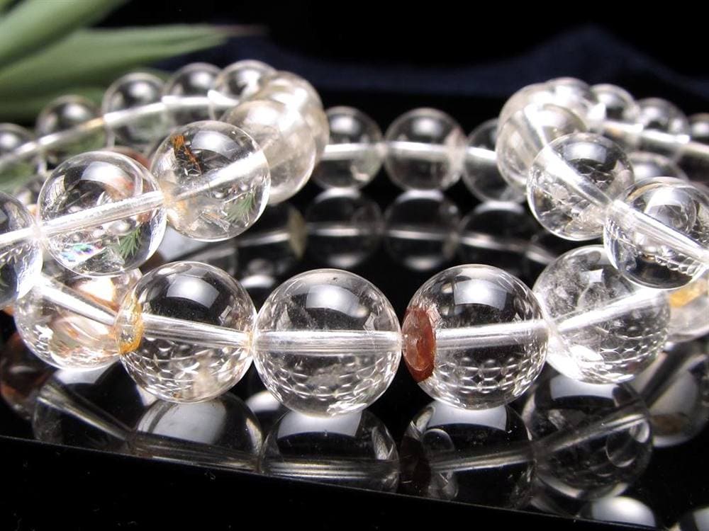 クォーツインクォーツ ブレスレット マニフェストクォーツ 貫入水晶 クリスタル