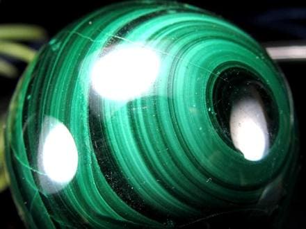 天眼 マラカイト 孔雀石 丸玉 置物 スフィア