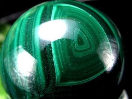 天眼 マラカイト 孔雀石 丸玉 置物 スフィア