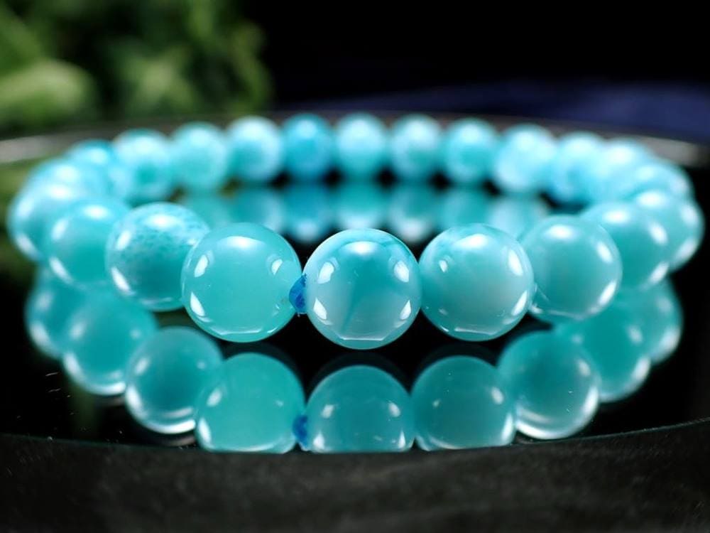 ラリマー ブレスレット ブルーペクトライト ドミニカ共和国 Larimar