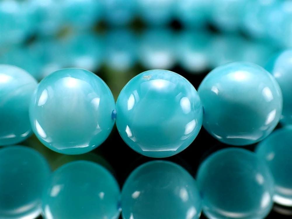 ラリマー ブレスレット ブルーペクトライト ドミニカ共和国 Larimar