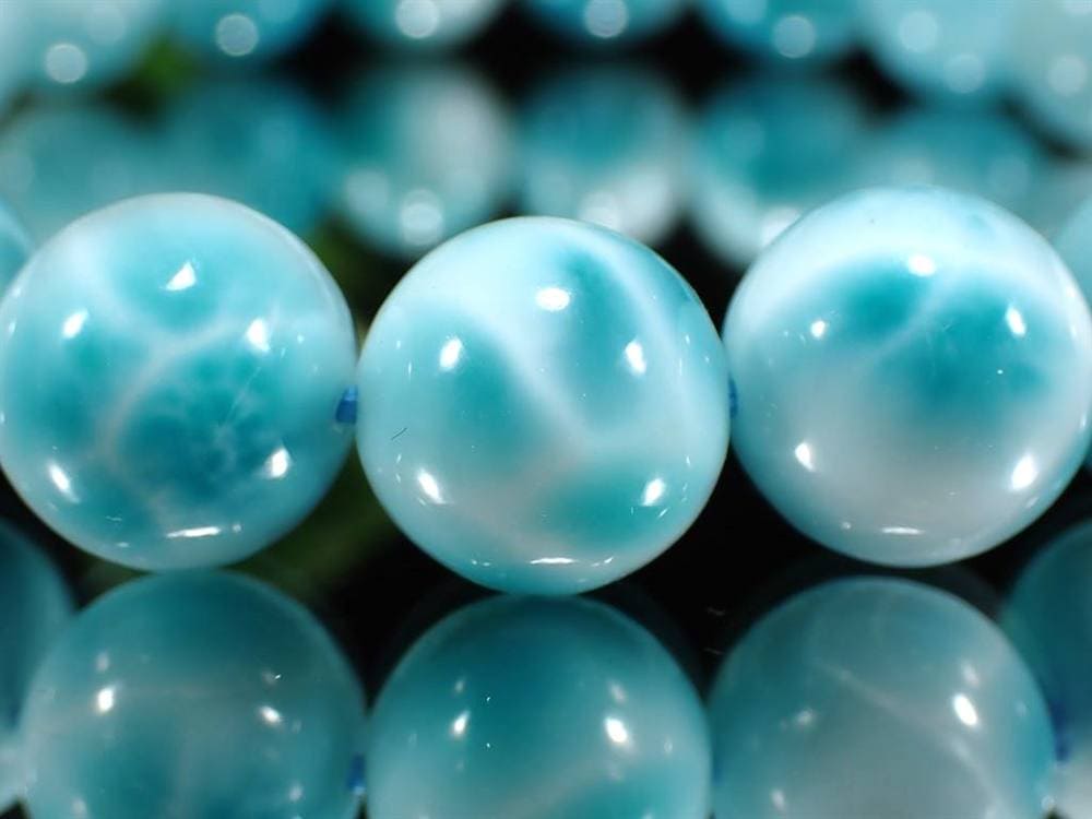 ラリマー ブレスレット ブルーペクトライト ドミニカ共和国 Larimar