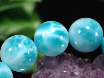 ラリマー ブレスレット ブルーペクトライト ドミニカ共和国 Larimar