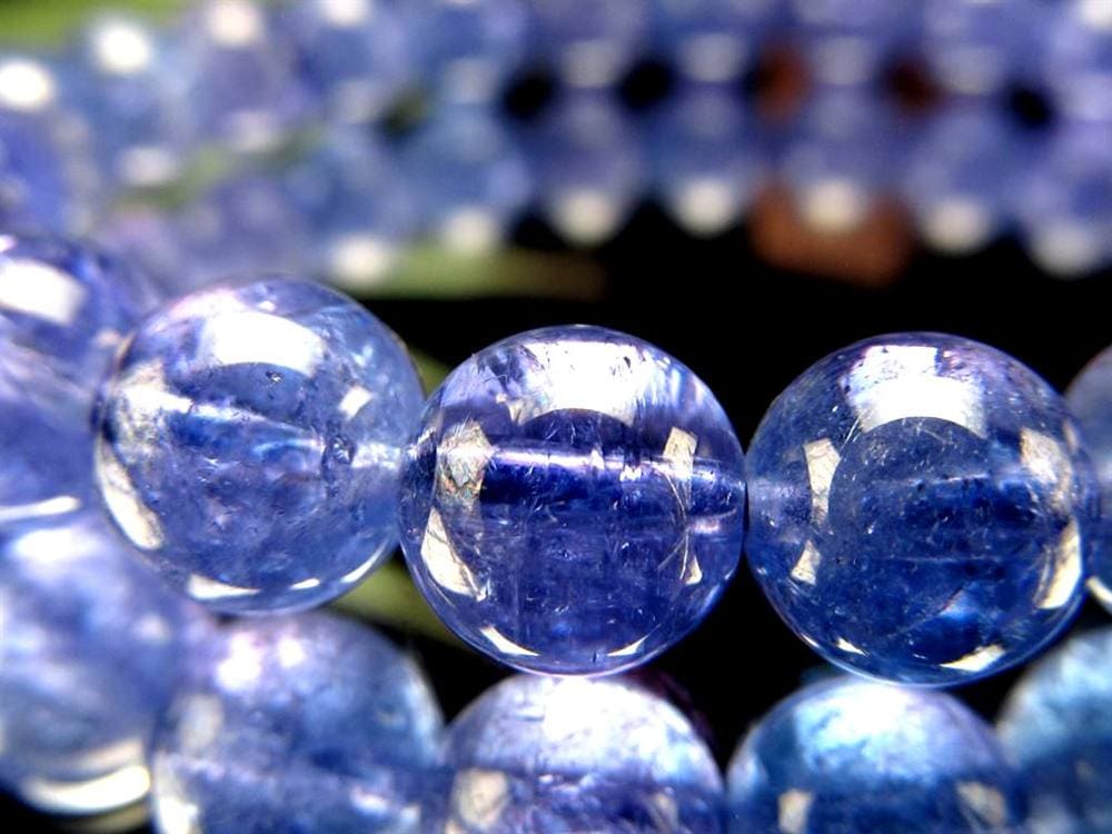 タンザナイト ブレスレット 誕生石 ブルーゾイサイト 宝石