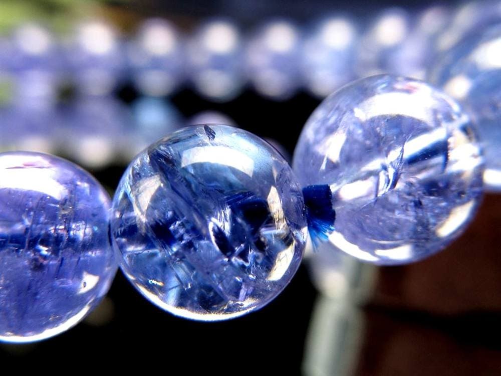 タンザナイト ブレスレット 誕生石 ブルーゾイサイト 宝石