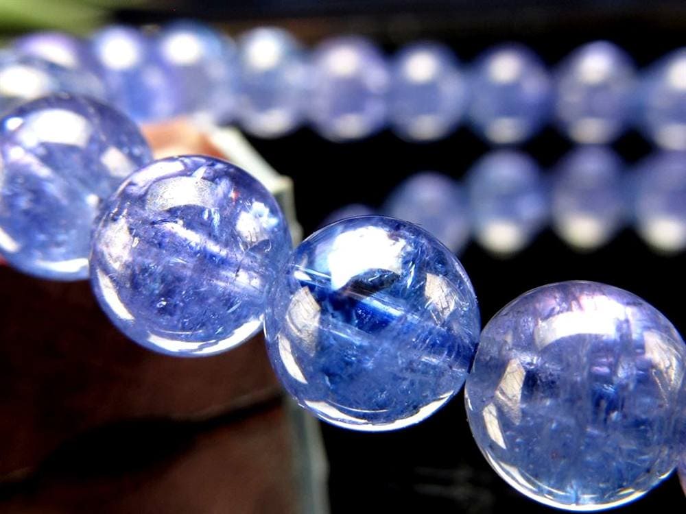 タンザナイト ブレスレット 誕生石 ブルーゾイサイト 宝石