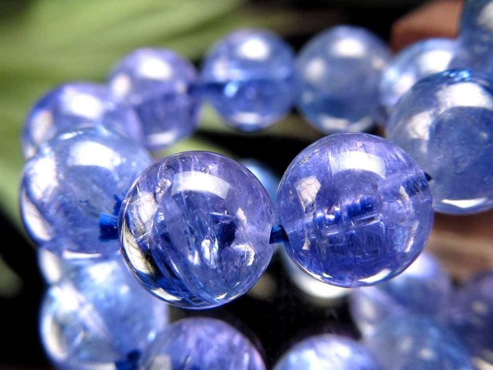 タンザナイト ブレスレット 誕生石 ブルーゾイサイト 宝石