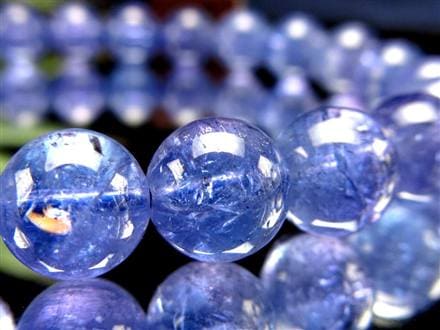 タンザナイト ブレスレット 誕生石 ブルーゾイサイト 宝石