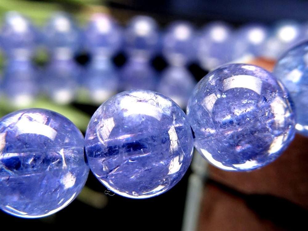 タンザナイト ブレスレット 誕生石 ブルーゾイサイト 宝石