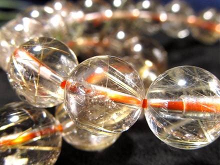 ゴールド ルチルクォーツ ルチレイテッドクォーツ ブレスレット 金運・勝負運の象徴