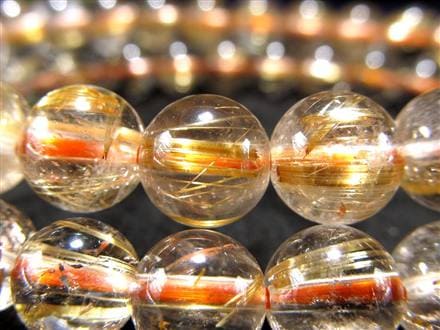 ゴールド ルチルクォーツ ルチレイテッドクォーツ ブレスレット 金運・勝負運の象徴