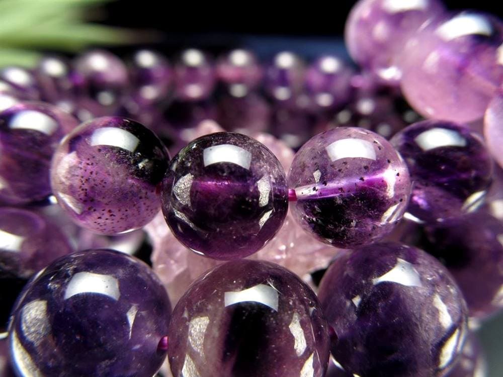 アメジストエレスチャル ブレスレット エレスチャル 紫水晶 スーパーセブン