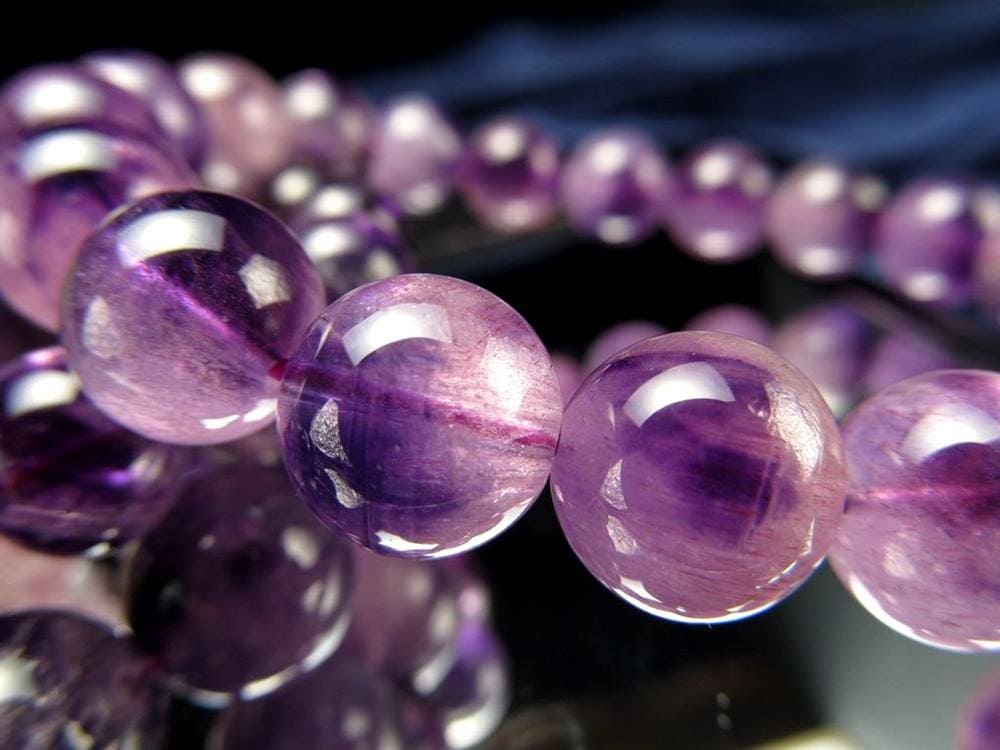 アメジストエレスチャル ブレスレット エレスチャル 紫水晶 スーパーセブン