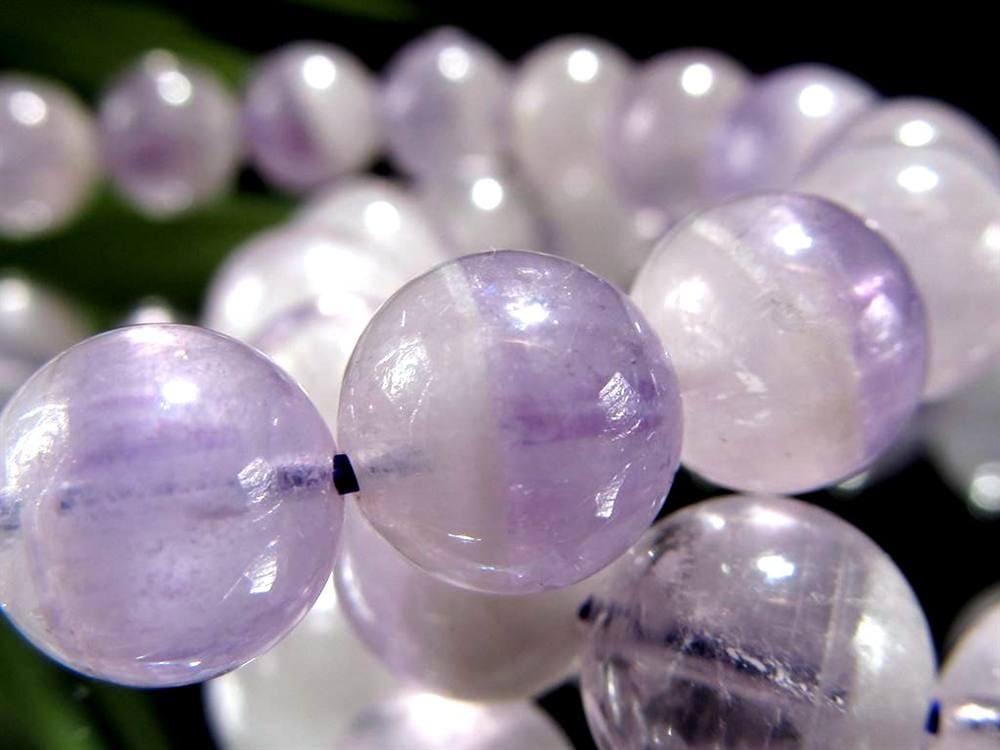 アメジスト ファントム 幻影紫水晶 ブレスレット ラベンダー