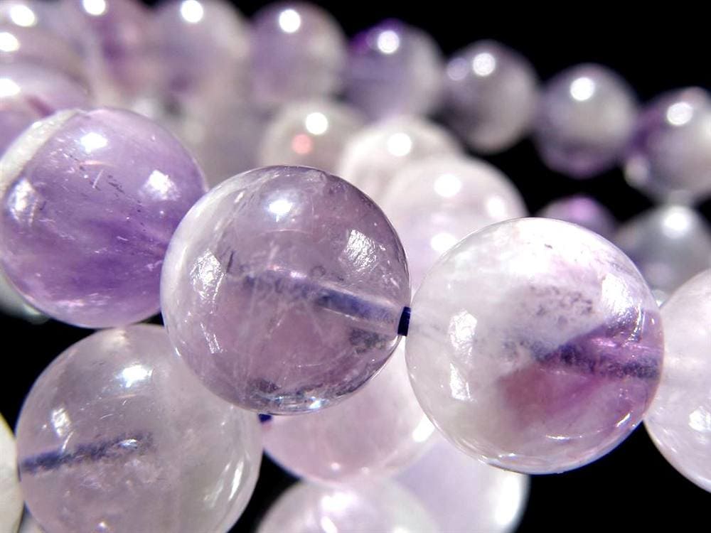 アメジスト ファントム 幻影紫水晶 ブレスレット ラベンダー