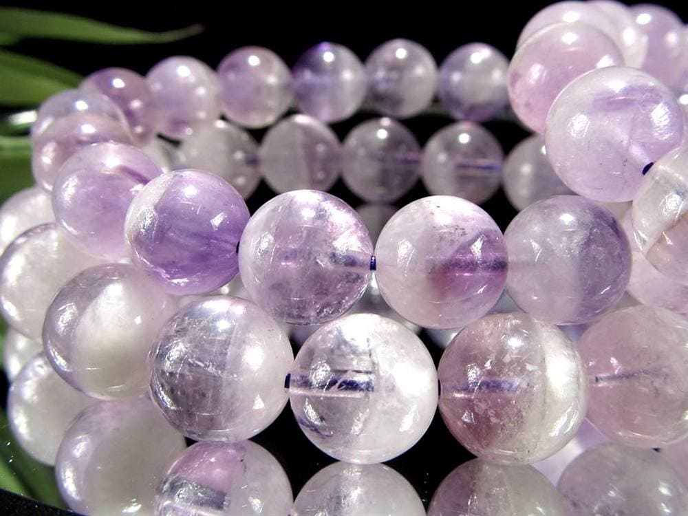 アメジスト ファントム 幻影紫水晶 ブレスレット ラベンダー