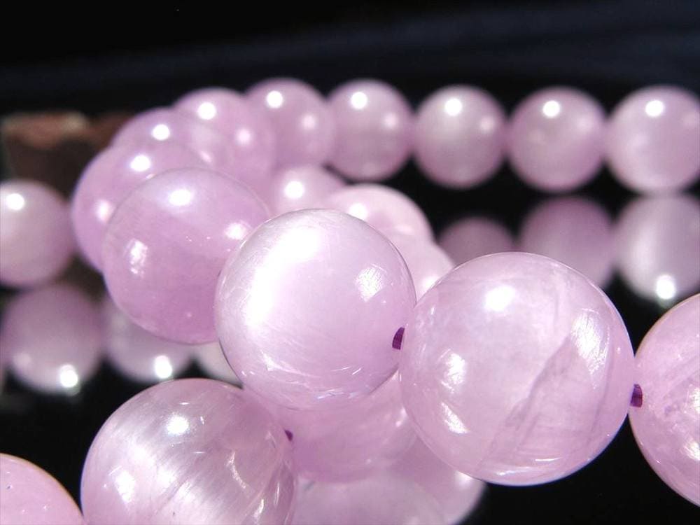 クンツァイト ブレスレット リチア輝石 キャッツアイ 天然石