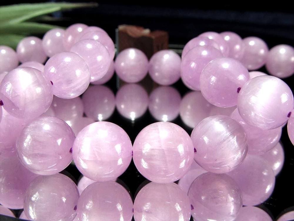 クンツァイト ブレスレット リチア輝石 キャッツアイ 天然石