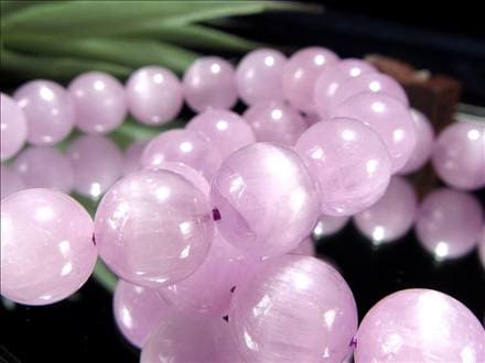 クンツァイト ブレスレット リチア輝石 キャッツアイ 天然石