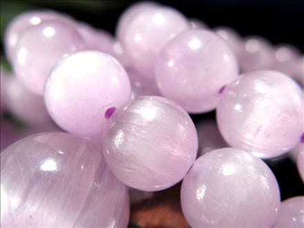 クンツァイト ブレスレット リチア輝石 キャッツアイ 天然石