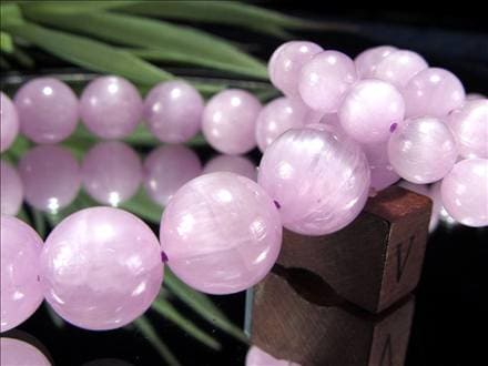 クンツァイト ブレスレット リチア輝石 キャッツアイ 天然石