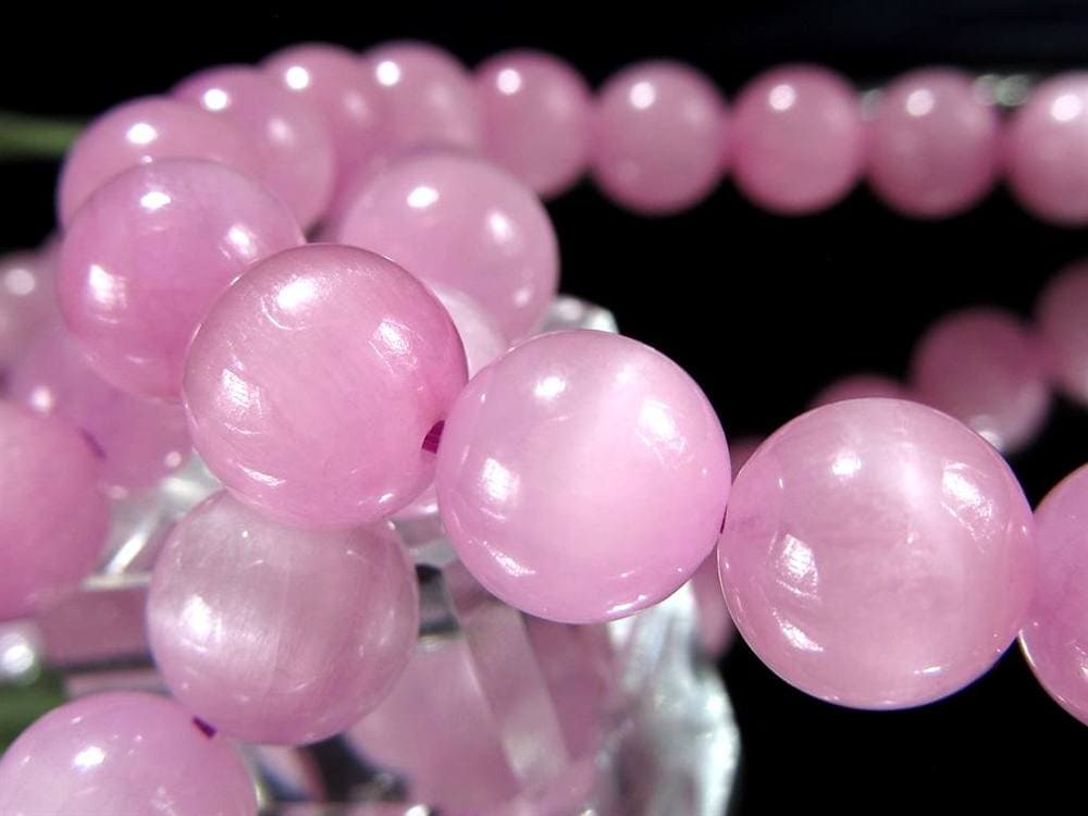 クンツァイト ブレスレット リチア輝石 キャッツアイ 天然石