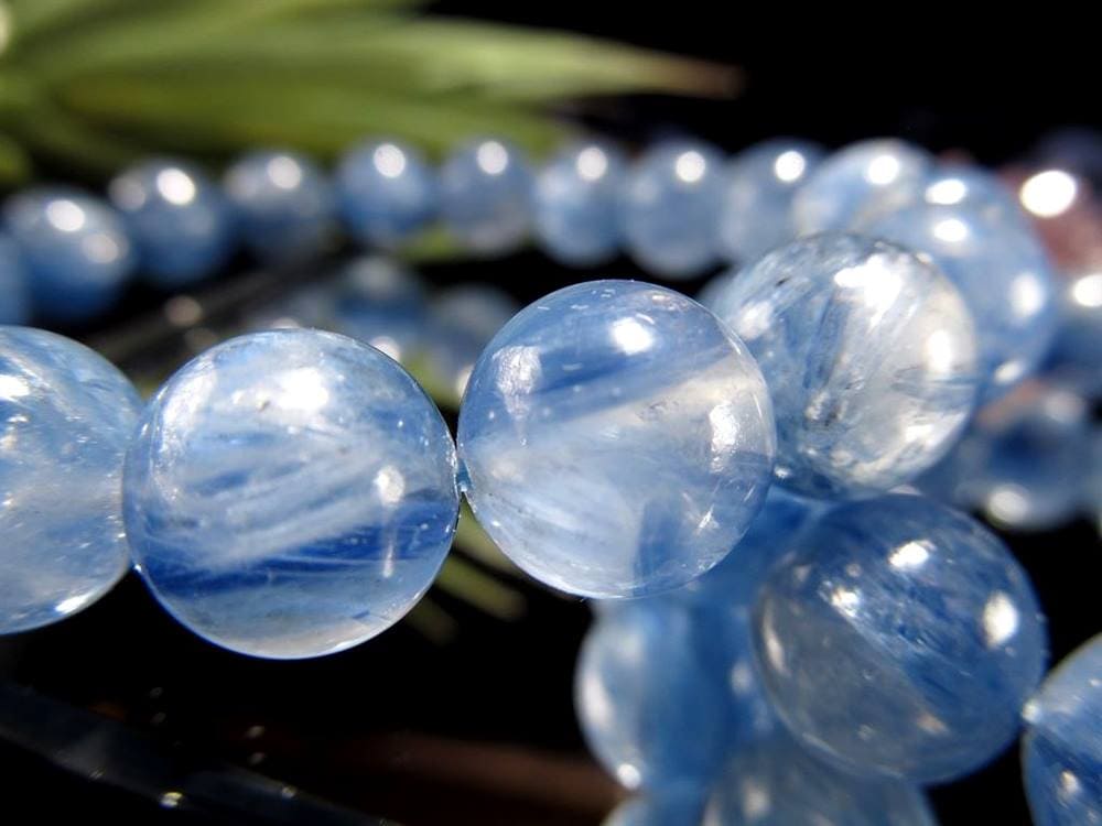 カイヤナイト 藍晶石 ブレスレット ブルー 青色