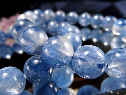 カイヤナイト 藍晶石 ブレスレット ブルー 青色