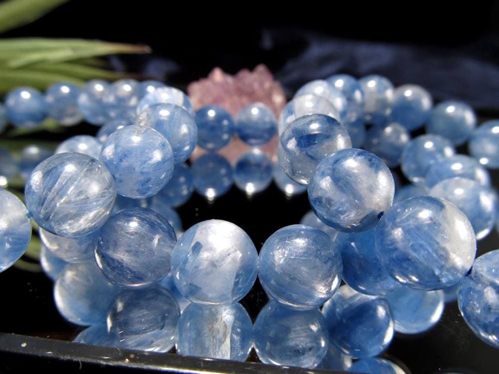 カイヤナイト 藍晶石 ブレスレット ブルー 青色