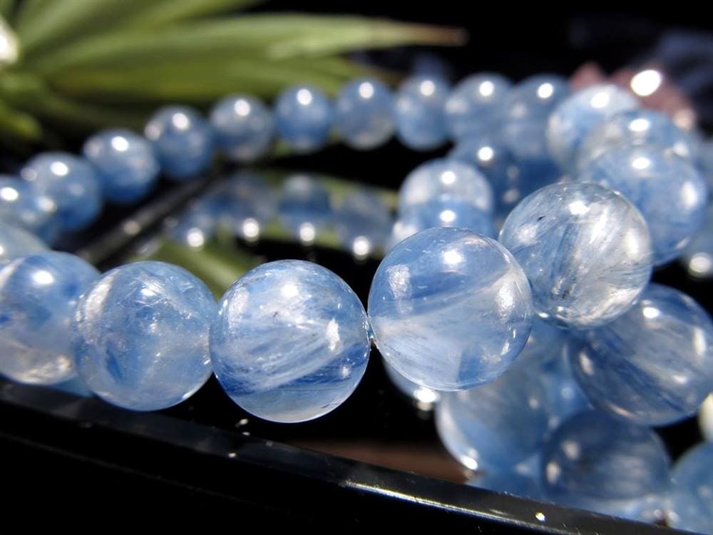 カイヤナイト 藍晶石 ブレスレット ブルー 青色