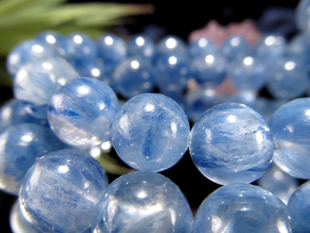 カイヤナイト 藍晶石 ブレスレット ブルー 青色