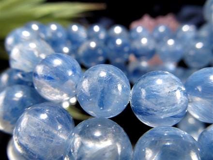 カイヤナイト 藍晶石 ブレスレット ブルー 青色