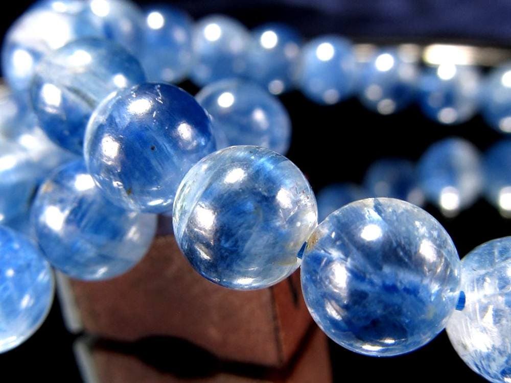 カイヤナイト 藍晶石 ブレスレット カヤナイト 天然石