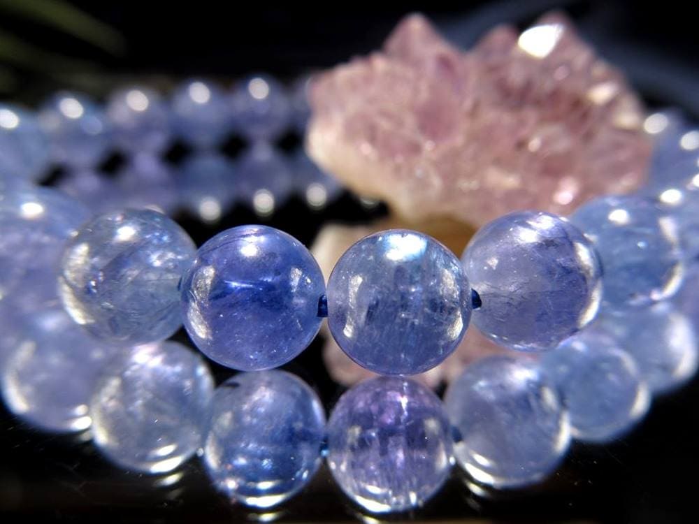 タンザナイト ブレスレット 12月の誕生石 ブルーゾイサイト 天然石