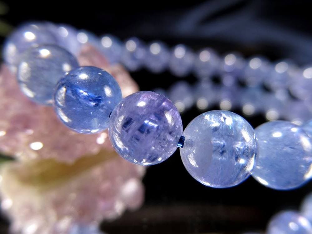 タンザナイト ブレスレット 12月の誕生石 ブルーゾイサイト 天然石