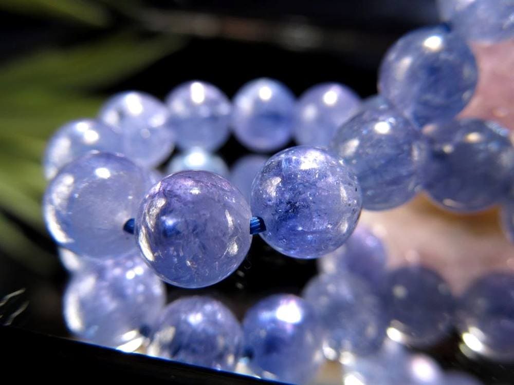 タンザナイト ブレスレット 12月の誕生石 ブルーゾイサイト 天然石