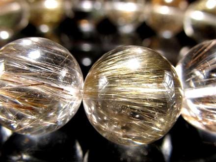 MIXルチルクォーツ ブレスレット キャッツアイ ルチルクォーツ ラビットヘア