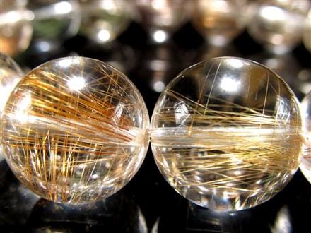 MIXルチルクォーツ ブレスレット キャッツアイ ルチルクォーツ ラビットヘア