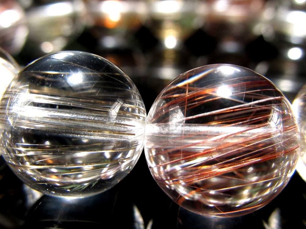 MIXルチルクォーツ ブレスレット キャッツアイ ルチルクォーツ ラビットヘア